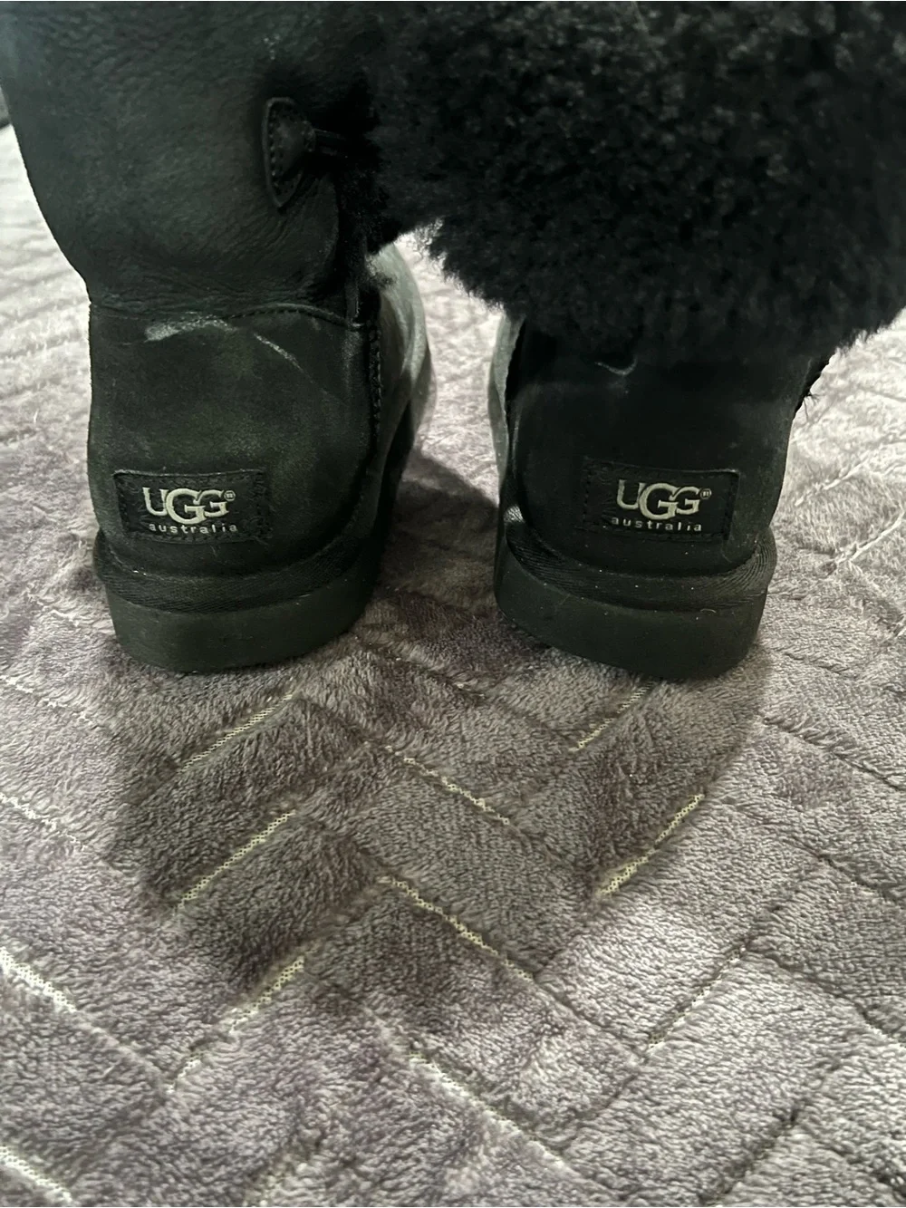 used black ugg boots